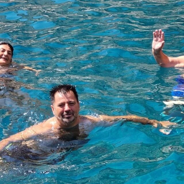 Anche oggi immenso divertimento sull'Andrea Padre!!!!
Nell'acqua cristallina di Capo Caccia!!